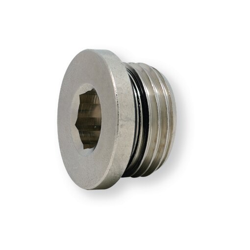 Bouchon avec collerette six pans creux filetage 3/8